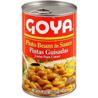 Goya Foods Pinto Beans in Sauce, 15 Ounce (Pack of 24) 