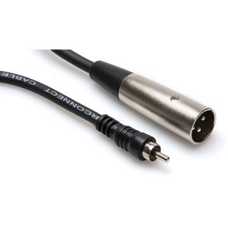 Hosa XRM 110 RCA Male to XLR 3 Pin Male Unbalanced Cable 10 New