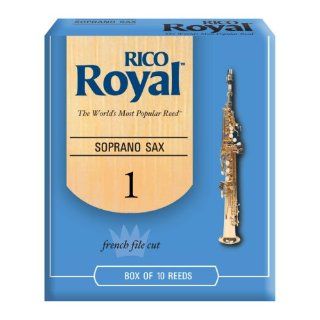 Rico Royal Soprano Sax Reeds, Strength 1.0, 10 pack