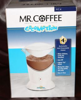 New Cocomotion Mr Coffee Hot Chocolate Cocoa Maker Frother 4 Cup