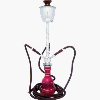 29 2 Hose Ice Chamber Hookah Pink w/ Case Everything