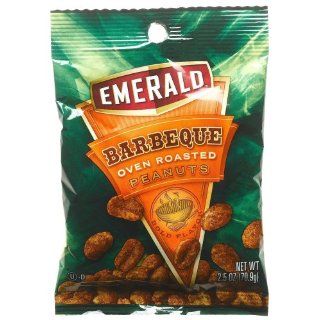 Emerald Nuts BBQ Oven Roasted Peanuts, 2.5 Ounce Packages (Pack of 24