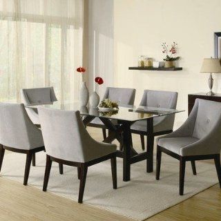 Belmont 7 Piece Dining Table Set in Cappuccino Furniture