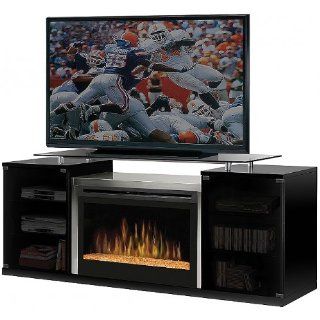 Dimplex Marana TV Stand with Electric Fireplace in Black