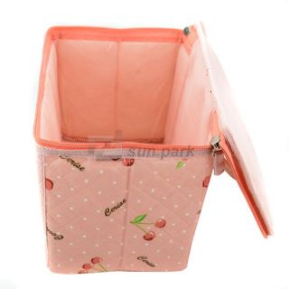  Pink Lovely Pattern Household Storage Box Makeup Travel Bag for Lady S