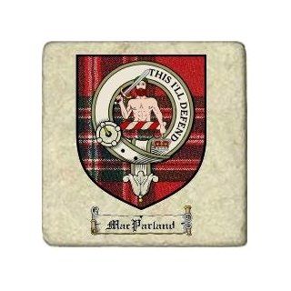 Macparland Clan Badge Marble Tile