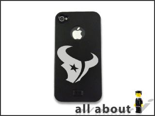 Houston Texans NFL Team Logo for I Phone 4 4S Hard Metal Alumor Case