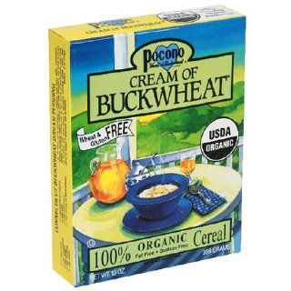 Pocono Cream of Buckwheat, 100% Organic Cereal. 13 Ounce Boxes (Pack