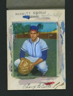  Topps Original Baseball COLOR Card Art Merritt Ranew Houston COLT 45S