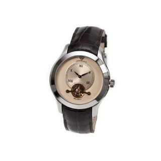 Emporio Armani Meccanico Brown Leather Strap Automatic Mens Watch
