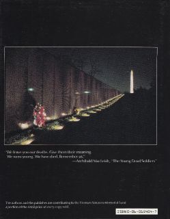 TO HEAL A NATION, 1985 VIETNAM VETERANS MEMORIAL BOOK with LIST of