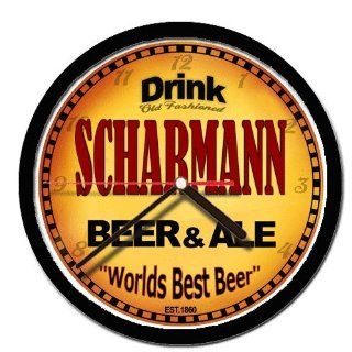 SCHARMANN beer and ale cerveza wall clock 