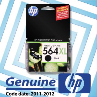 New Genuine HP 564XL Black Ink Cartridge in Box 564 XL
