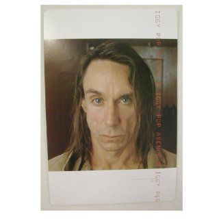 Iggy Pop Poster Face shot and a sticker The Stooges