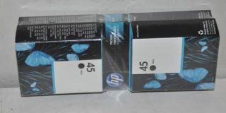 Pack HP 45 Black Inkjet Print Toner Ink Cartridge 51645A
