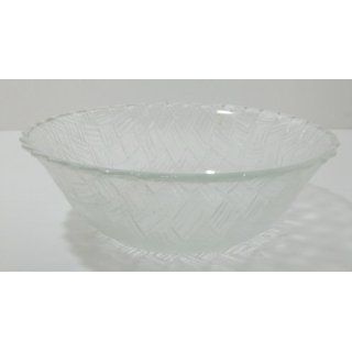 Vintage Indiana Glass Weavetex Clear 9 Bowl Everything