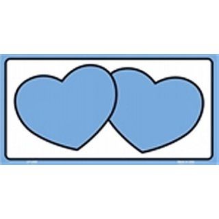 Light Blue Hearts on White background   Hearts in the