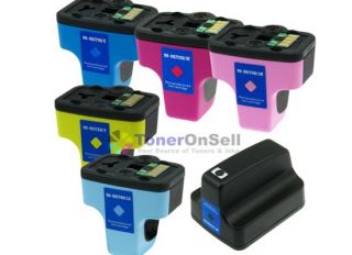 6pk HP 02 Black Colors Ink Cartridge Set for C5100 C6100 C7150 D7145