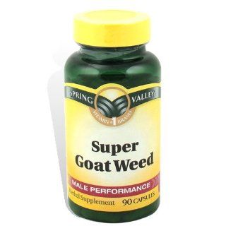  Spring Valley   Super Goat Weed, 90 Capsules