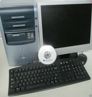 HP PAVILION a384x AMD ATHLON 2800 TOWER COMPUTER PC CDRW DVD 1 GB WIN