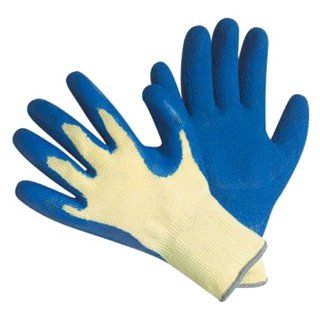 CUT RESISTANT GLOVES 100% KEVLAR®, Heavy Weight Textured Blue Latex