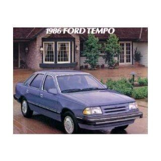 1986 Ford Tempo Sales Brochure Literature Book Piece Dealer