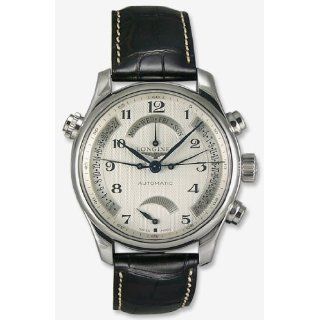Longines Master Collection Retrograde Steel Mens Luxury Strap Watch L2