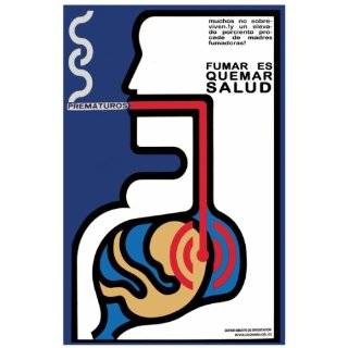 18x 24 Poster. fumar es quemar salud. Arte. Decor with