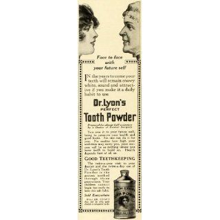 1913 Ad Dr. Lyon Perfect Tooth Powder Bottle Dental