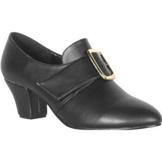 Womens Black Colonial Costume Shoes: Shoes