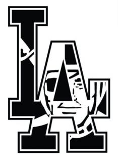 L.A. Raiders Mens White T Shirt Los Angeles Dodgers