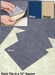 Peel & Stick Berber Carpet, Color Beige Furniture & Decor
