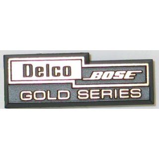 Corvette Speaker Grille Emblem Delco Bose Gold  