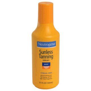  : Neutrogena Sunless Tanning Spray, Deep, 3.5 fl oz (103 ml): Beauty