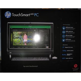 HP TouchSmart 600 1371 All in One Desktop PC 23 Core i5 4GB 1TB TV Blu