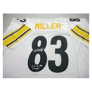 Heath Miller Signed Pittsburgh Steelers White Prostyle