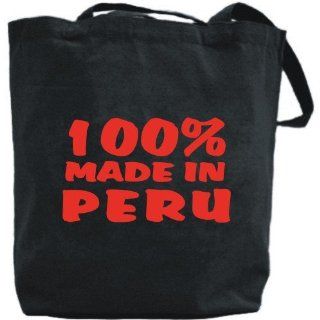   Canvas Tote Bag Black  100% Made In Peru  Country: Clothing