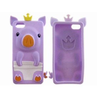 3D Pig Cartoon Animal Silicone Case Cover for iPhone 5G
