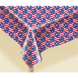  Patriotic Flannelbacked Table Cover 54 IN. x 102 IN.