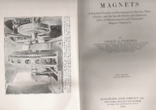 RARE 1924 Magnets Electro Magnetism Illustrated 1st Edition Scarce
