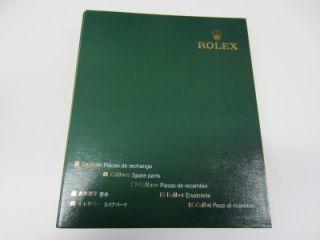 Brand New Official Rolex R1 2006 Spare Parts Catalogue