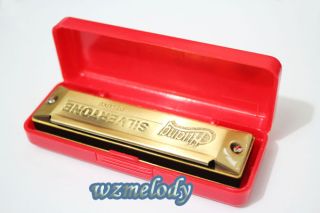 Huang 103 Bronze Silver Tone Harmonica C Key