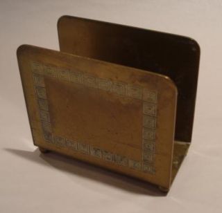 Bradley and Hubbard Letter Holder w Square Designs
