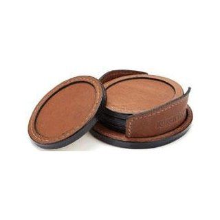Korchmar Adventure Collection Leather Coasters Black