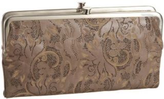 Hobo Lauren Laser Cut Double Frame Clutch,Taupe,one size
