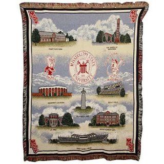 Mississippi State Bulldogs Tapestry Blanket Throw Sports