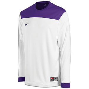 Nike L/S Shoot Around II Shirt   Mens   Basketball   Clothing   White