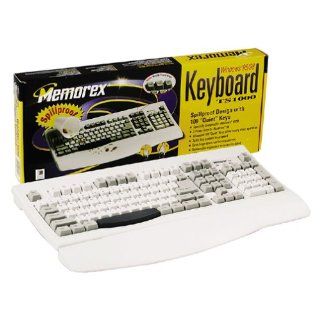  Keyboard   serial   108 keys   white   retail: Computers & Accessories