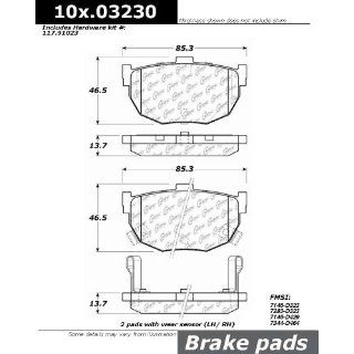 Centric Parts 109.03230 109 Series Axxis Deluxe Plus Brake Pad