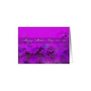 Happy Mothers Day   Secret Pal   Purple flowers Card